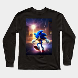 lightning speed sonic Long Sleeve T-Shirt